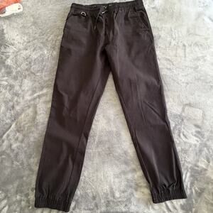Legacy Nation Men's Black Jogger Pants L Cotton Spandex Activewear Drawstring